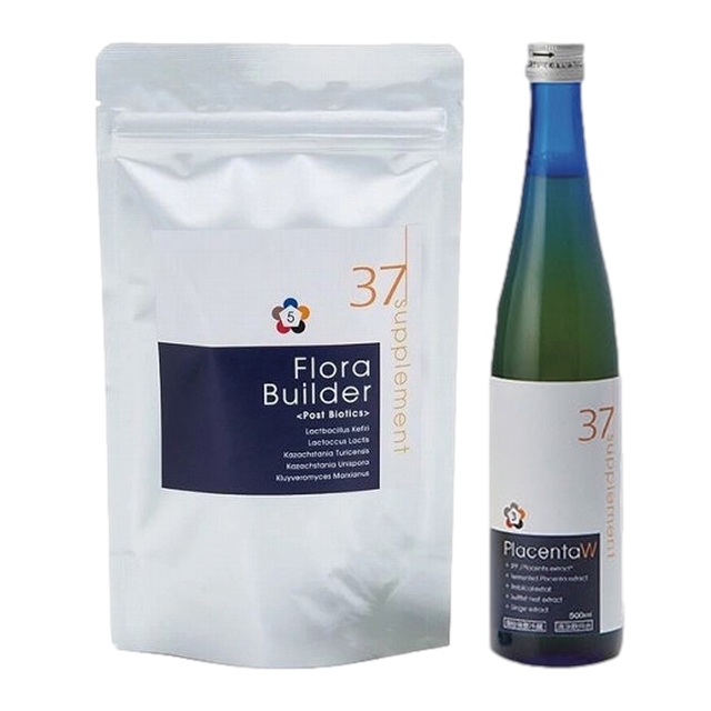 フローラビルダー プラス +プラセンタドリンクW 60粒+500ml / 37℃ ／ 37℃