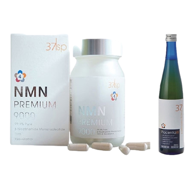 NMNプレミア9000 +プラセンタドリンクW 90粒+500ml / 37℃ ／ 37℃